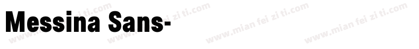 Messina Sans字体转换